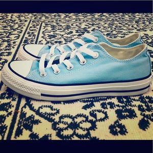 Converse Classic, Light Blue EUC. Unisex Men’s 4